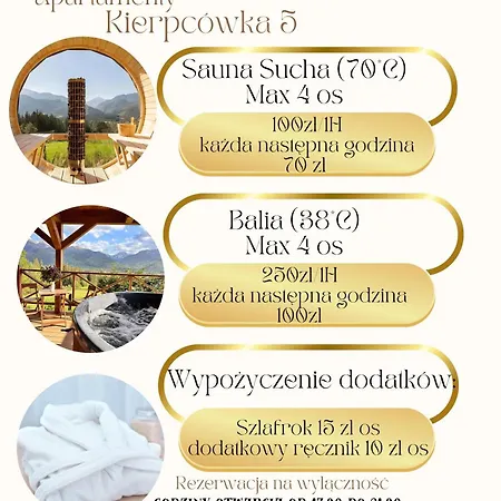 Apartment Hacienda - Kierpcowka 5 -balia Z Widokiem *